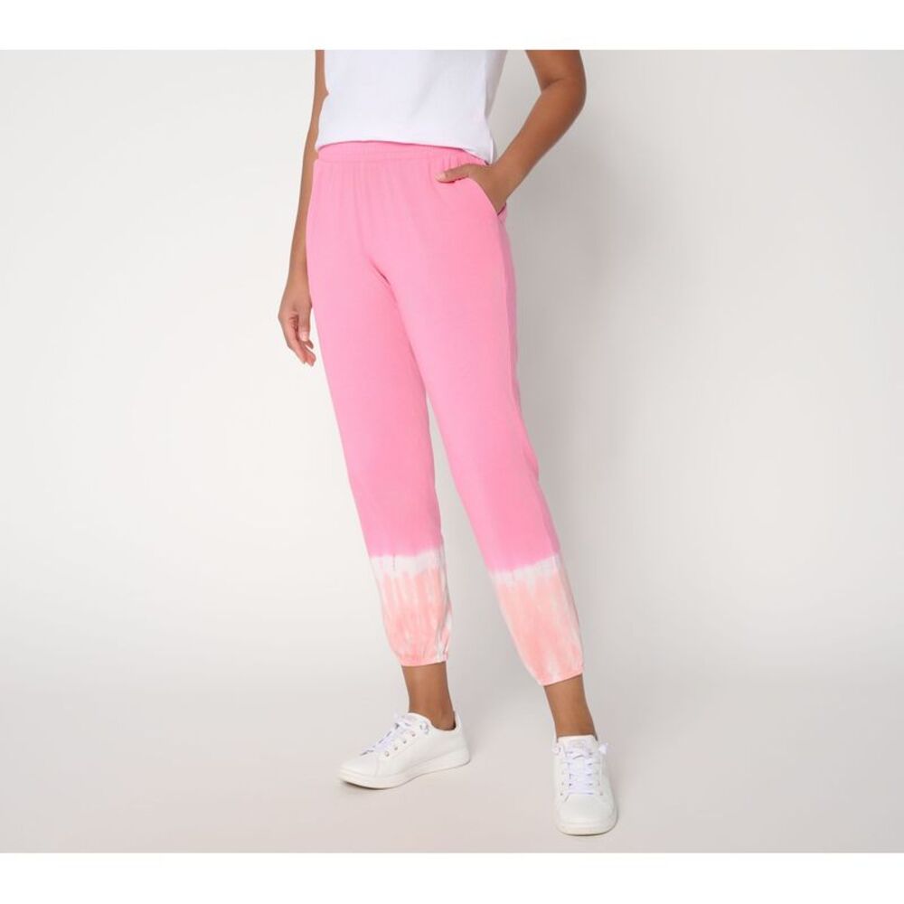 Anybody Women's Petite Pants PS Make Your Selection: Cozy Jersey Tye Pink